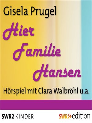 cover image of Hier Familie Hansen